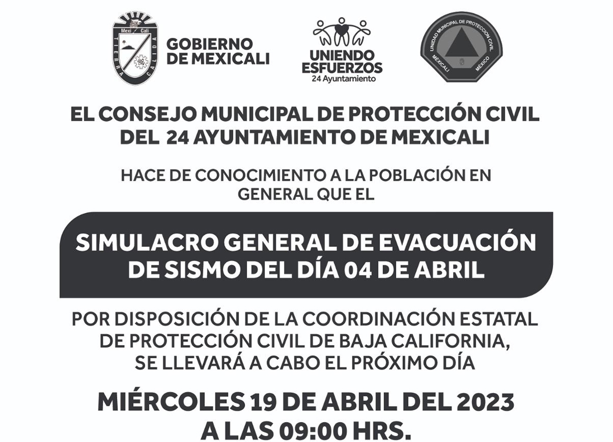 Anuncian Simulacro De Sismo El 19 De Abril The Bajapost